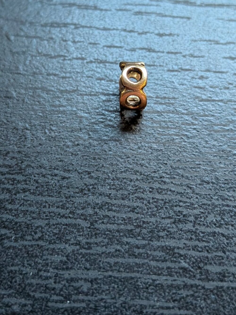 Retired Pandora 14k Solid Gold Openwork Circles Link Spacer Charm 585